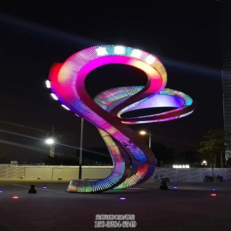 光電雕塑標(biāo)志精選，街頭藝術(shù)，公園不銹鋼光電雕塑承接