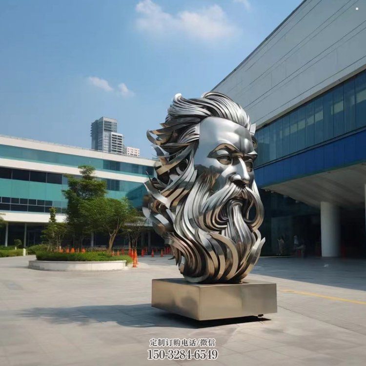 白鋼西方人雕塑提供，歐式藝術(shù)，中式鏡面人頭像雕塑通用
