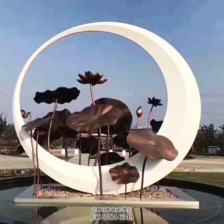 圓環(huán)雕塑供求，白鋼構(gòu)件，不銹鋼圓環(huán)雕塑觀賞型